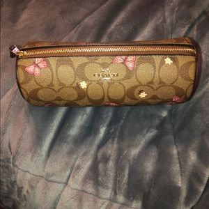 Coach pencil pouch